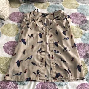 H&M sleeveless button up